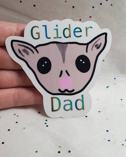 Sugar glider dad sticker-laptop sticker-glider dad sticker-glider parent-sticker of sugar glider