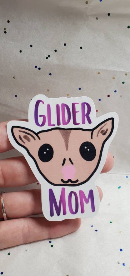Sugar Glider mom sticker-laptop sticker-glider sticker-laptop sticker-sugar glider sticker-glider mom