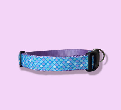 Mermaid Scales Medium/large dog collar-dog collar-girly dog collar-adjustable dog collar-collars for dogs-ready to ship