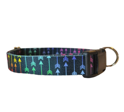 Colorful arrows Adjustable dog collar for Medium-large size dogs-dog collar-unisex collar-medium dog collar-large dog collar-