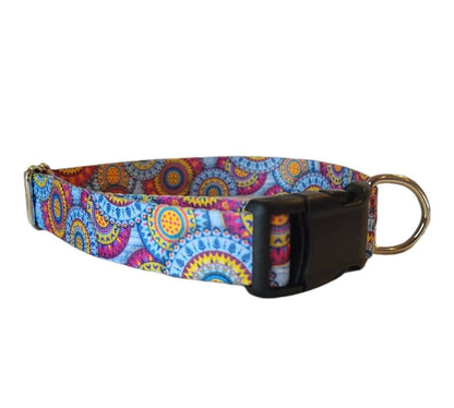 Mandala Adjustable dog collar for Medium-large size dogs-dog collar-medium dog collar-large dog collar-unisex dog collar-dog collars-collars