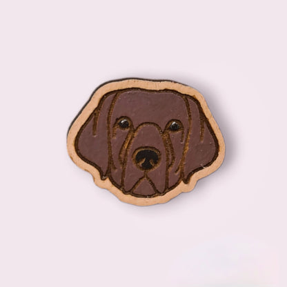 Chocolate lab Pin-Labrador Retriever pin-dog head pin-dog breed pin-doodle dog face pin-wood pin-chocolate Labrador retriever
