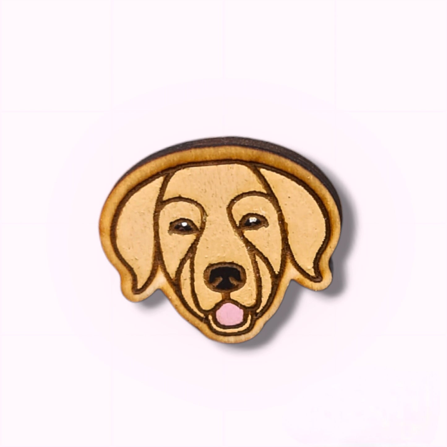 Golden Retriever Pin-golden Retriever-dog head pin-dog breed pin