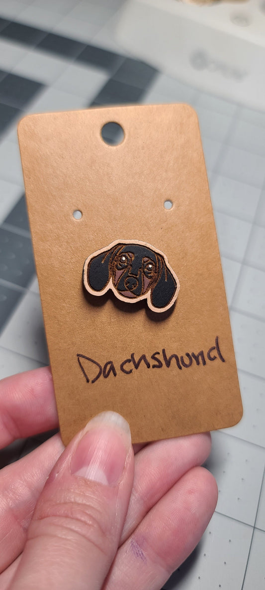 Black dachshund Pin-dachshund pin-dog head pin-dog breed pin-doodle dog face pin-wood pin-black dachshund-weenie dog